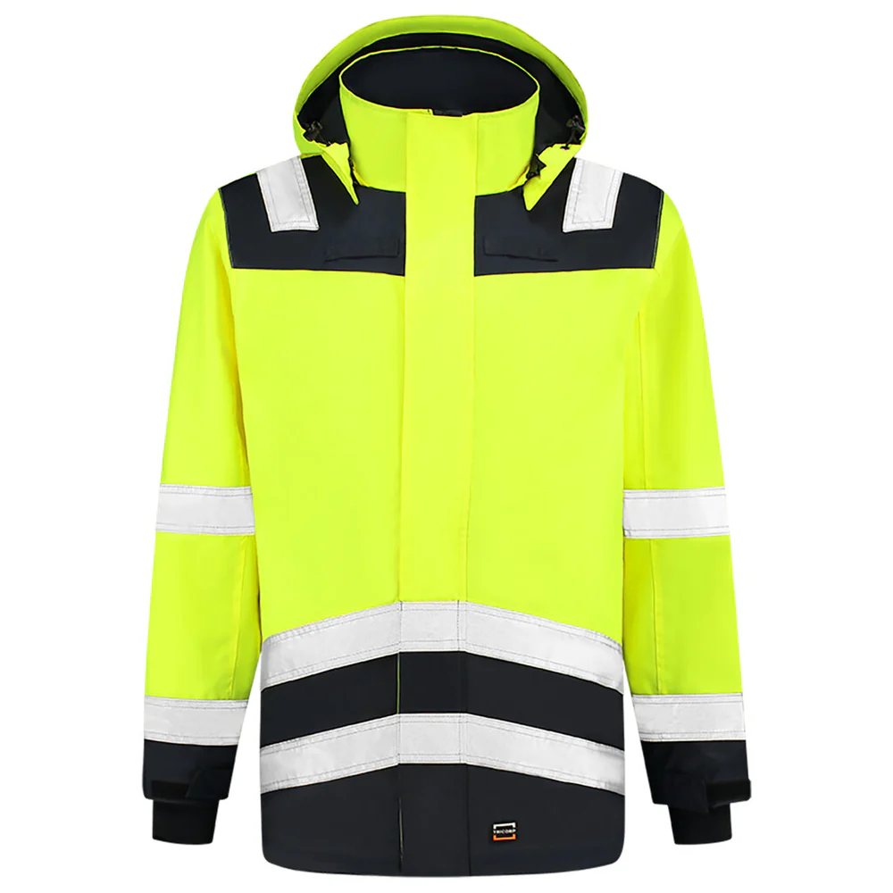 Parka high vis bicolor geel/marine 403020