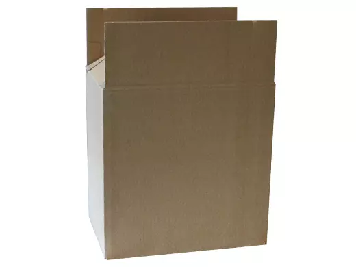 Amerikaanse vouwdoos enkele golf 305x220x300mm B-golf Bruin