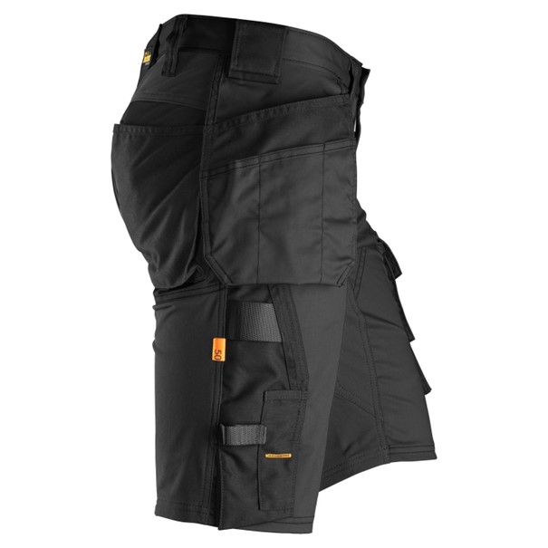 Korte werkbroek Snickers 6141 holsterzakzwart/zwart