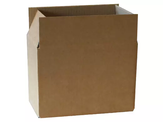 Amerikaanse vouwdoos enkele golf 230x130x160mm B-golf Bruin