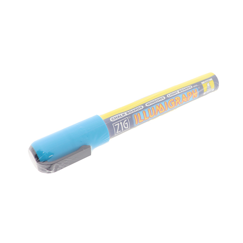 Krijtstift fluor dun blauw