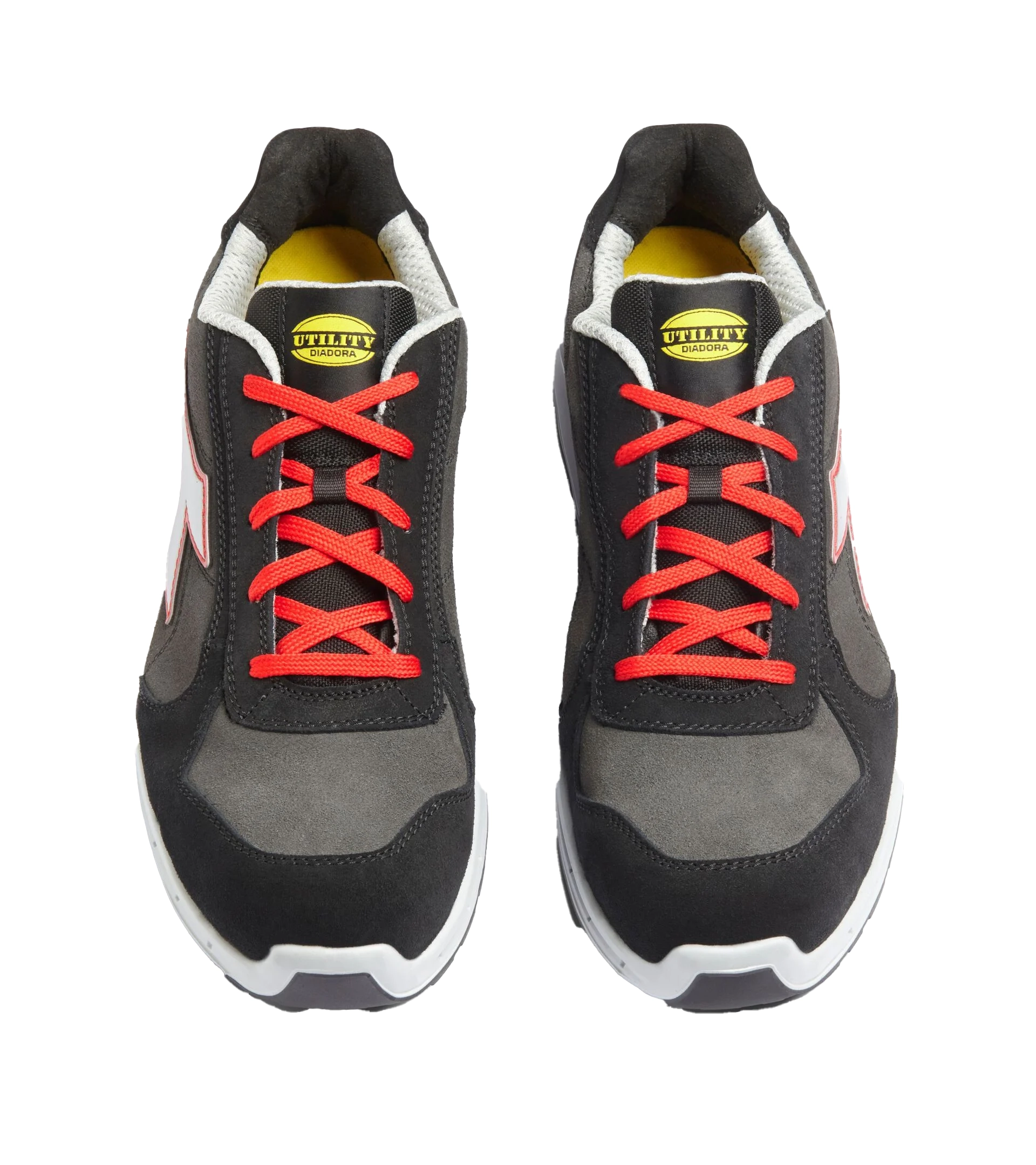 Diadora Run Net Airbox Low S3 Veiligheidsschoen - Zilver/Rood