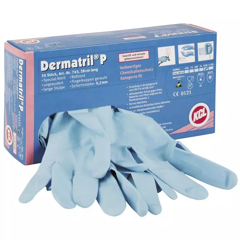 Nirtil Handschoen Blauw Maat L