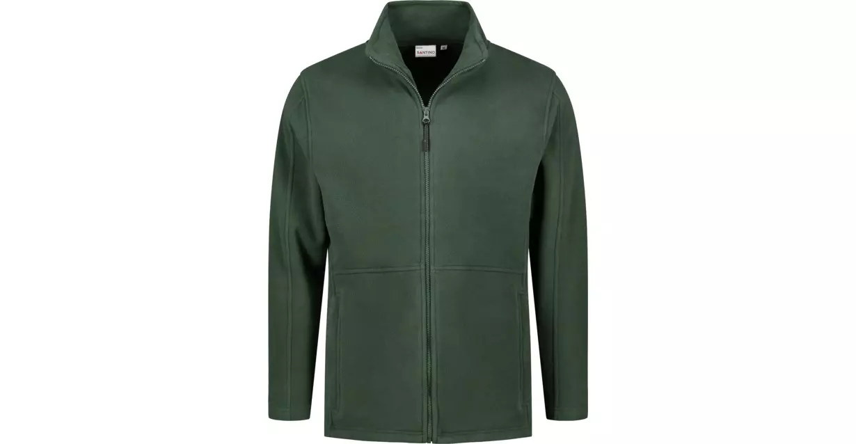 Fleece jack Bormio donkergroen