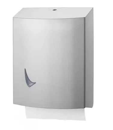 Handdoekdispenser groot RVS Wings PT3 met venster,geschikt voor C en Z-vouw