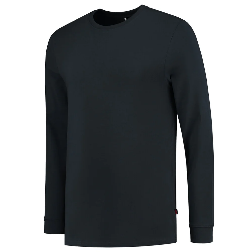 T-shirt unisex lange mouw navy 101015
