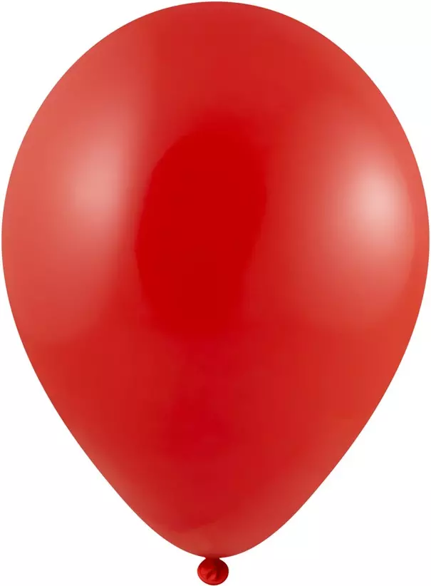 Rode ballonnen 100 stuks Onbedrukt