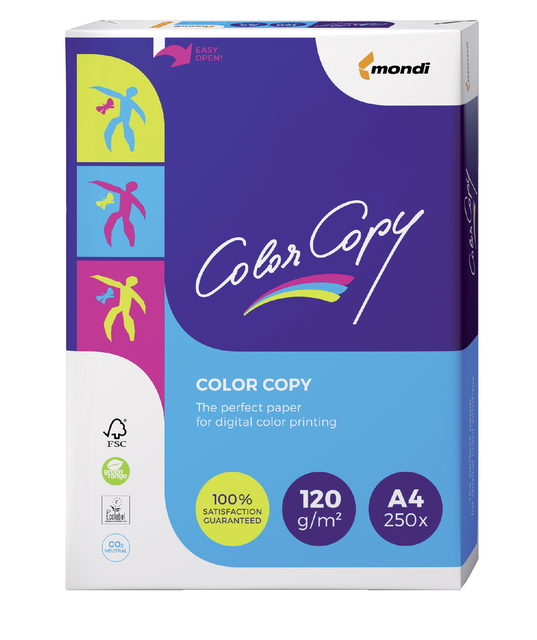 Kopieerpapier Color Copy A4 120gr wit (pak à 250vel)