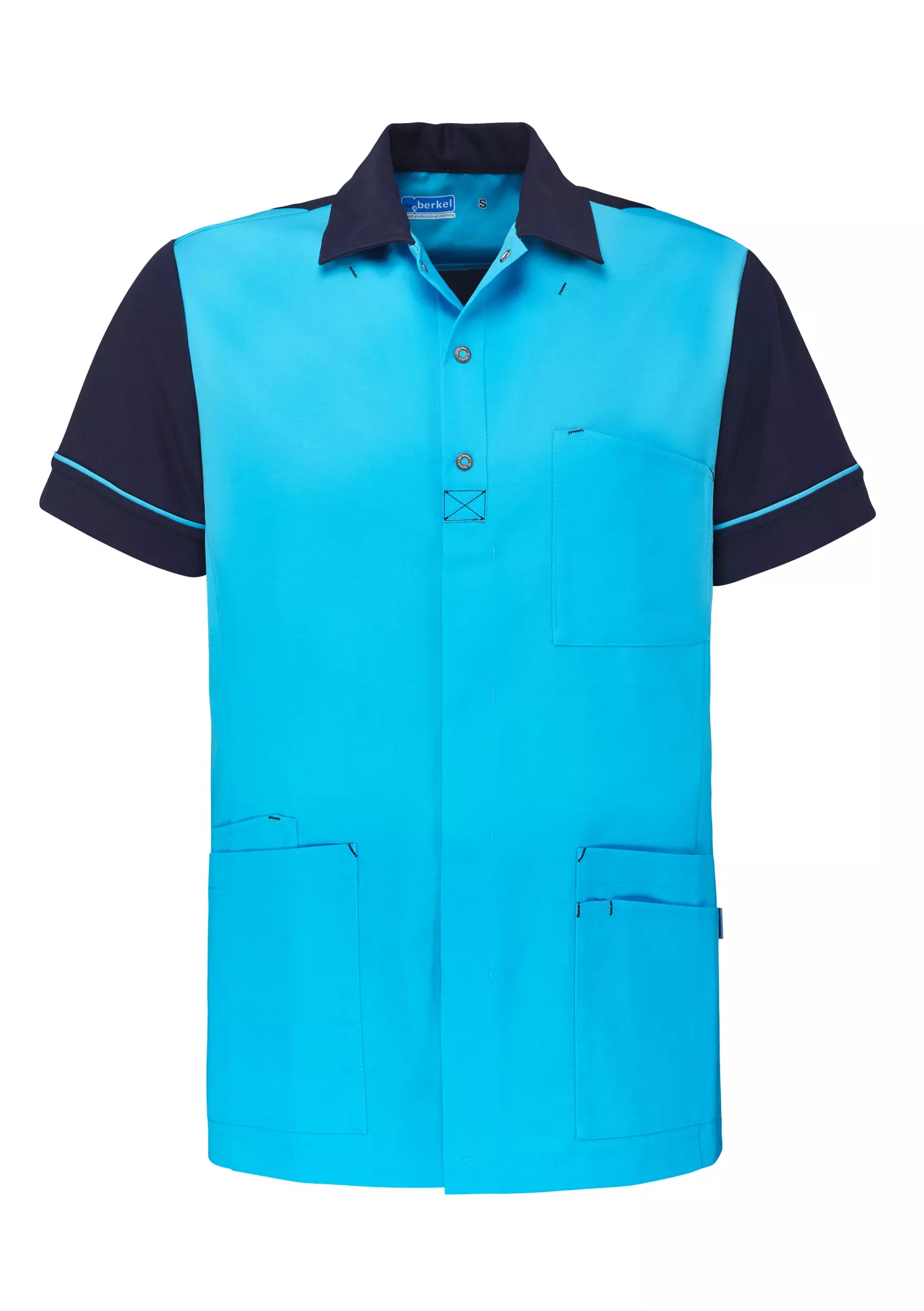 Zorgjas Camille de Berkel azuurblauw/marine