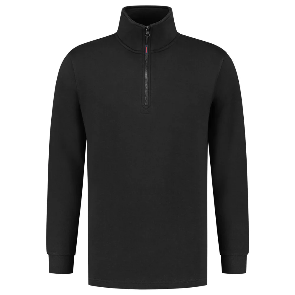 Sweater met ritskraag zwart ZS-280