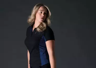 Werkpolo Dames Bicolor Marine / Koningsblauw Tricorp