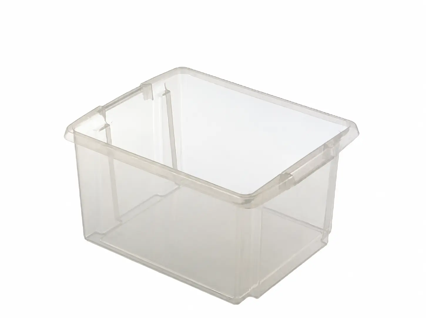 Opbergbox 32 liter 46x36x25cm stapelbaartransparant