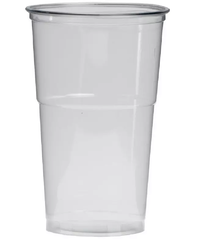 Plastic drinkbeker 200/250ml Met kraag Top Ø78mm