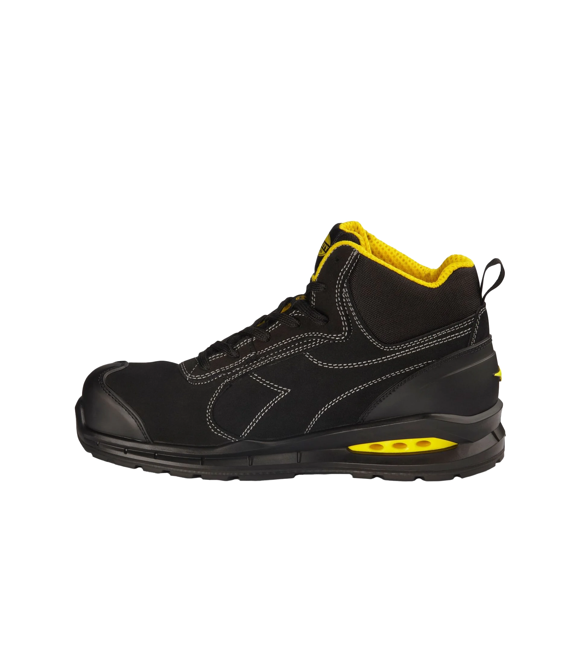Diadora Run Net Airbox Mid S3 veiligheidsschoen Zwart/Geel