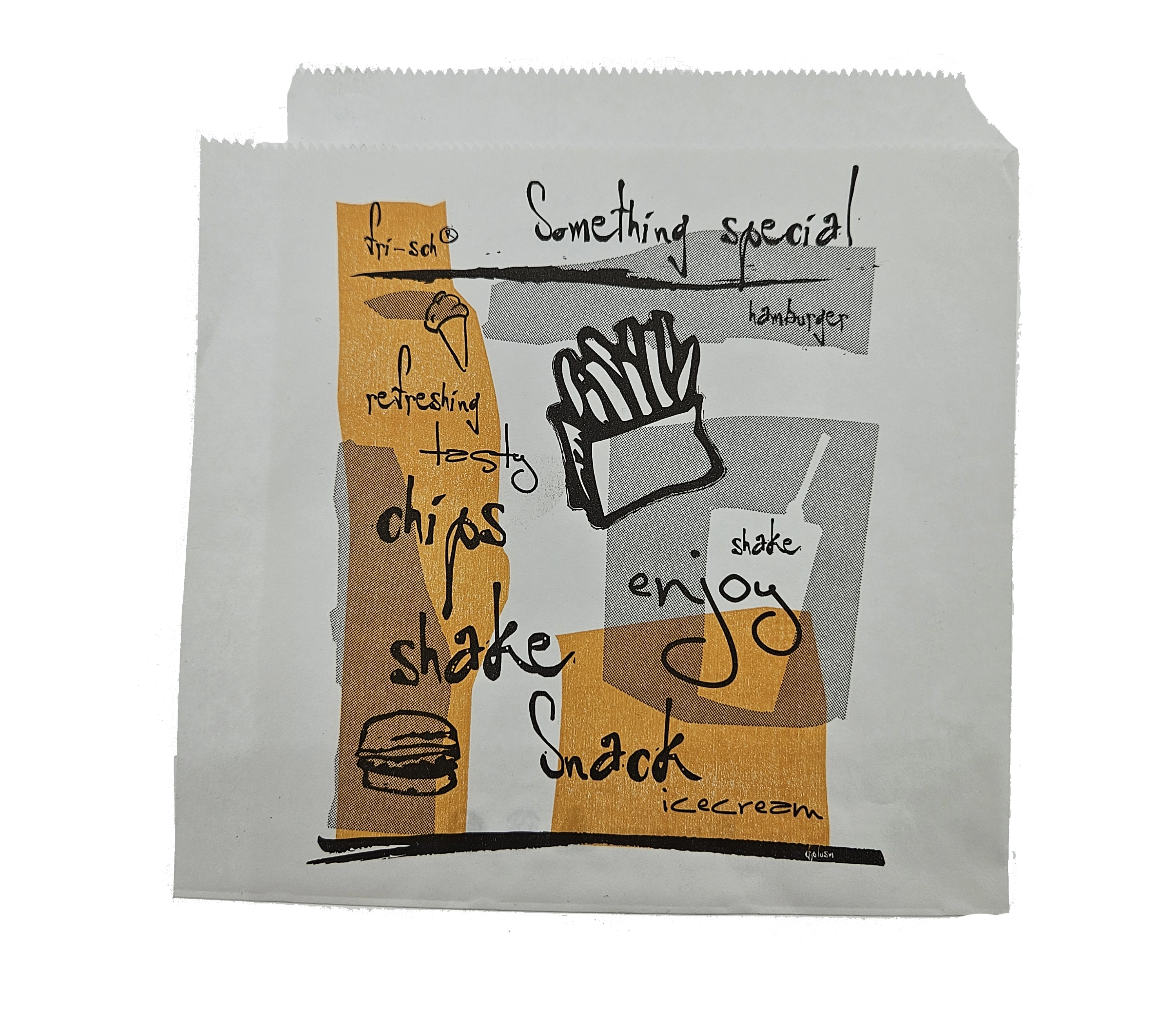 Hamburger Zakjes Something Special 15x15cm - Ersatz Papier - 2000 stuks