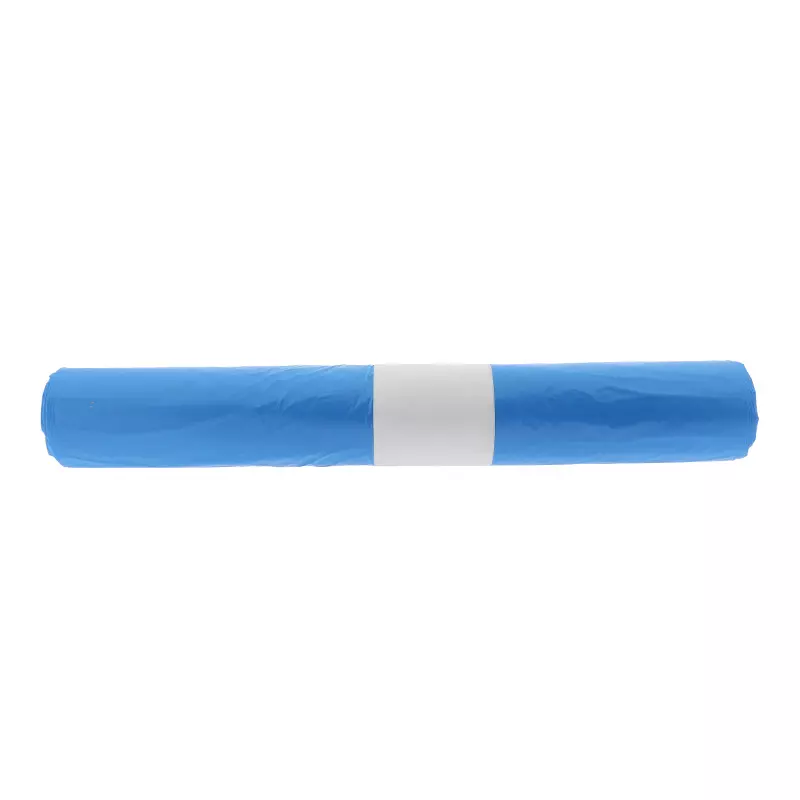 Afvalzak HDPE 63x70cm 15mu Blauw