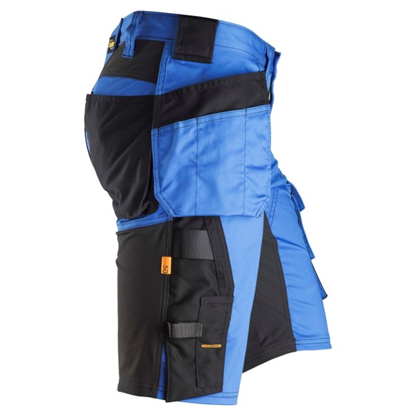 Korte werkbroek Snickers 6141 holsterzaktrue blue/zwart