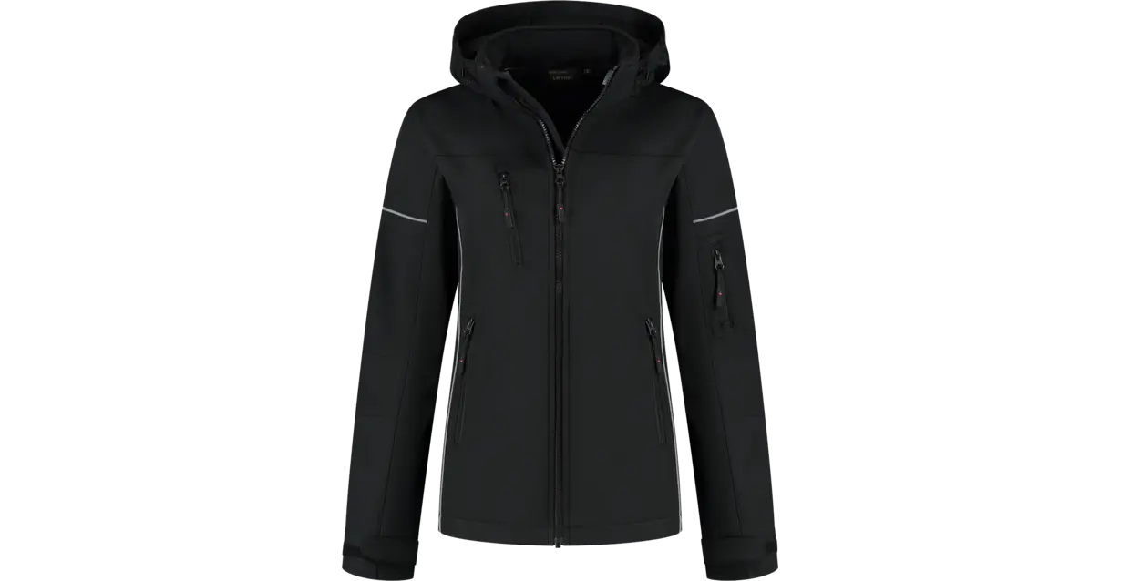 Softshell jas Curtis dames zwart/grijs