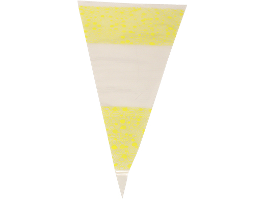 Puntzak PP 18x37cm geel (pak à 250st)