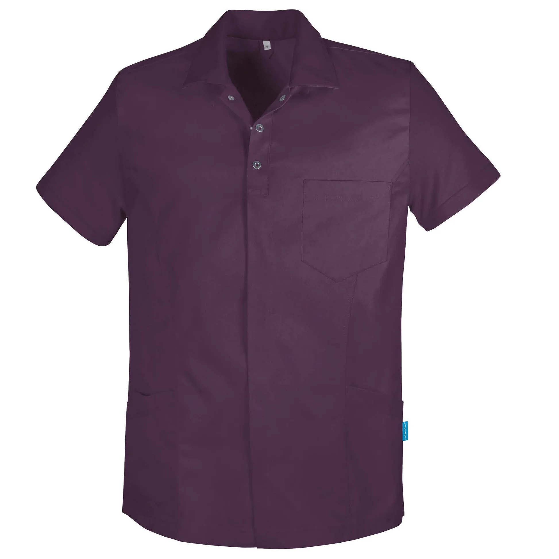 Heren tuniek Solas met Piqué cassis