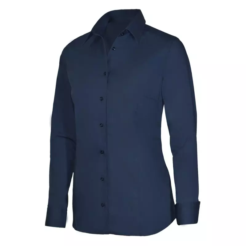 Dames blouse stretch marine blauw Giovanni Capraro 29336