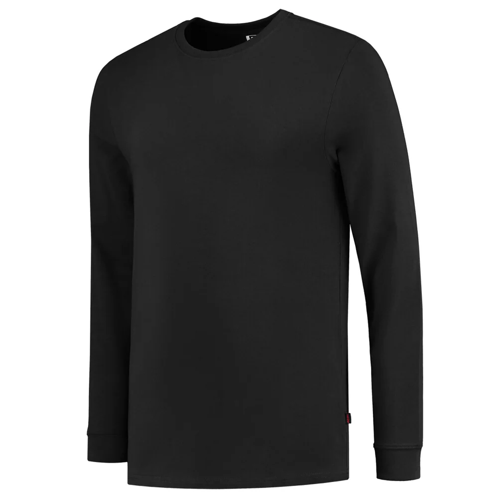 T-shirt lange mouw 60Â°C wasbaar zwart