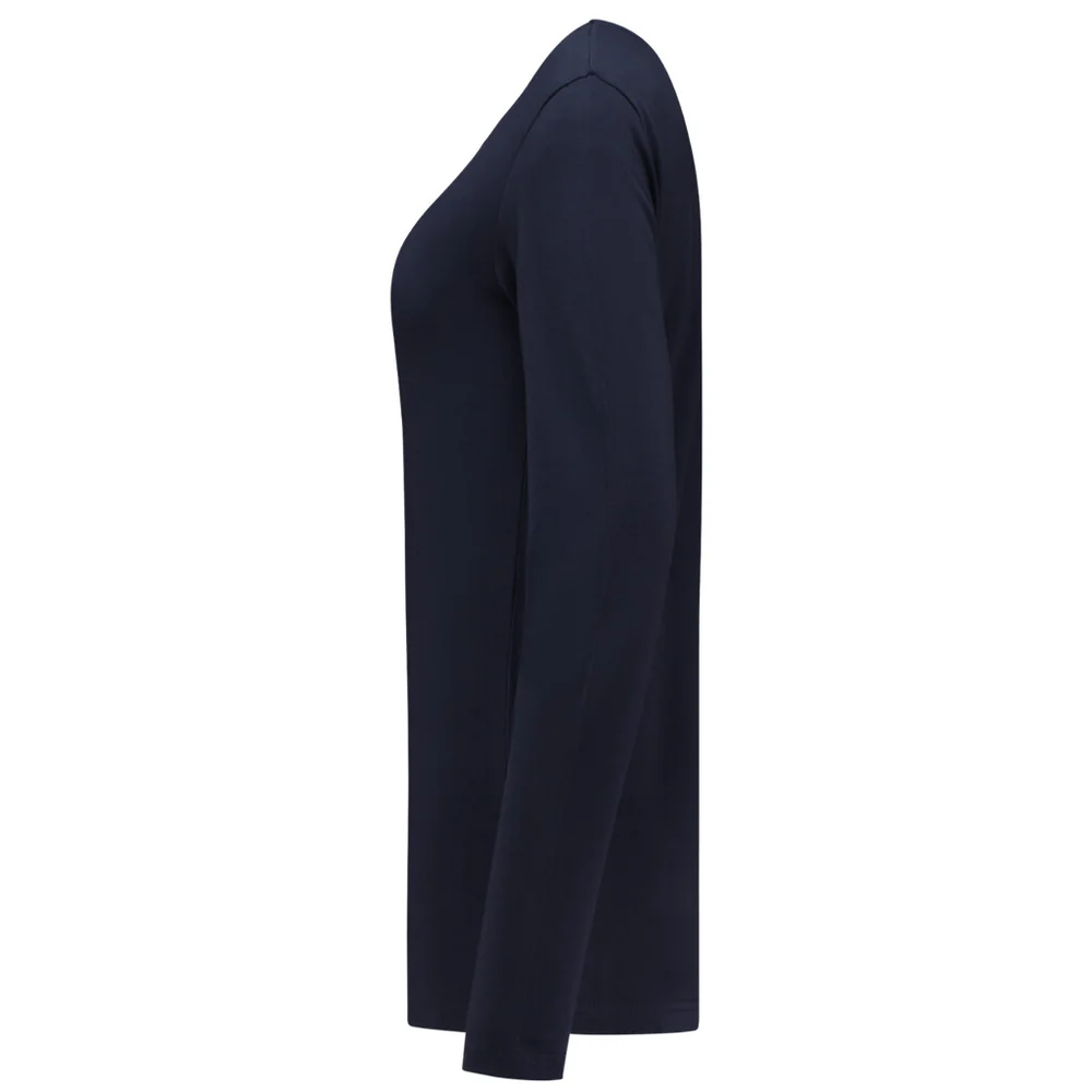 T-shirt lange mouw dames navy