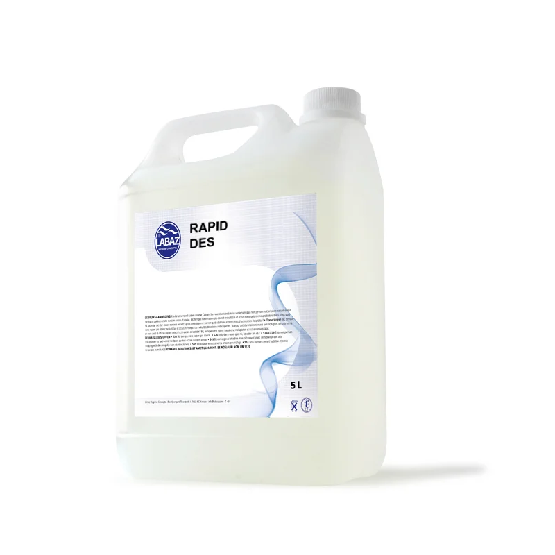 Desinfectiemiddel Labaz Rapid Des 5 liter tbv oppervlakken (doos à 4st)