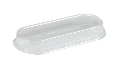 Transparante deksel voor wrapschaal 194x80x20mm