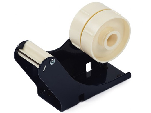 Tape dispenser/afroller B3-TC met klem geschikt voor 2x25mm of 1x50mm rol