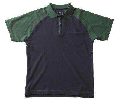 Polo marine/groen Bianco Mascot
