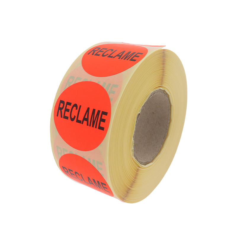 Etiket rond Ø35mm fluor Reclame