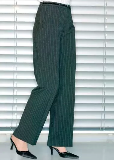 Dames pantalon grijs/krijt Victoria