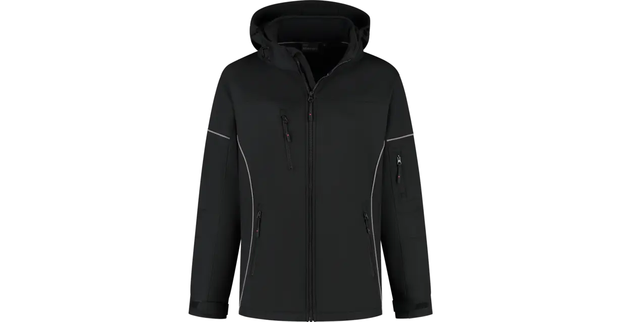 Softshell jas Curtis zwart/grijs