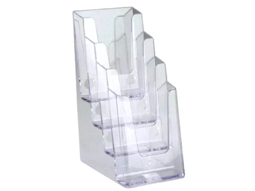 Folderhouder A4 4-vaks 1/3A4 Staand