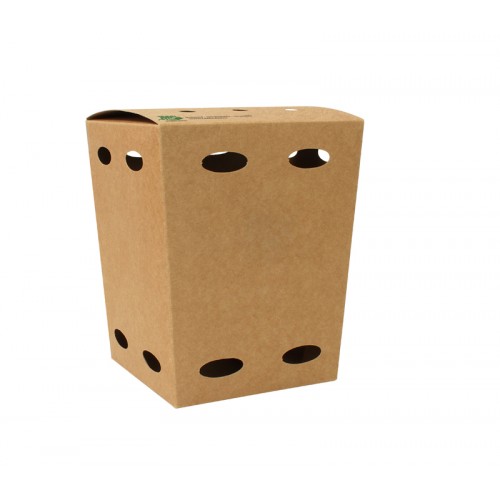 Frietbox karton 100% fair FSC 105x105x150mm (bodem+hoogte)