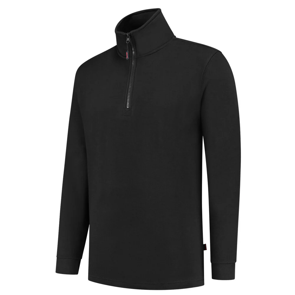 Sweater met ritskraag zwart ZS-280