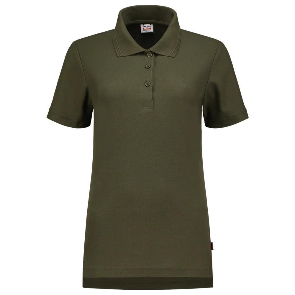Polo dames slim fit PPFT-180 army