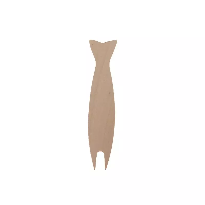 Visvorkje hout 95mm FSC 60027 dispenserbox à 500st (doos à 12st)