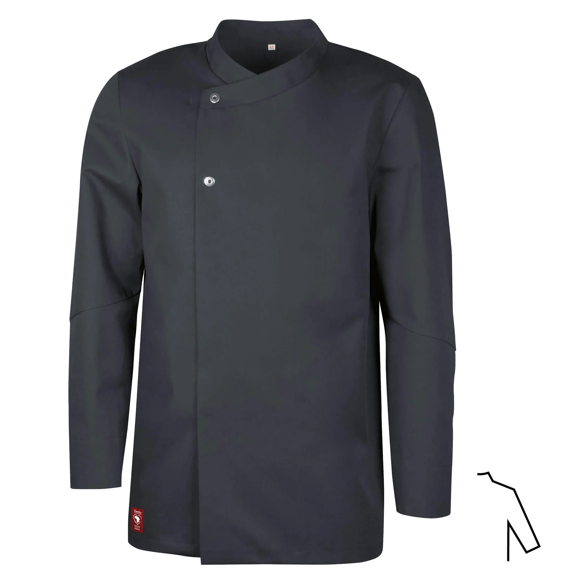 Koksbuis Baldo met stretch zwart