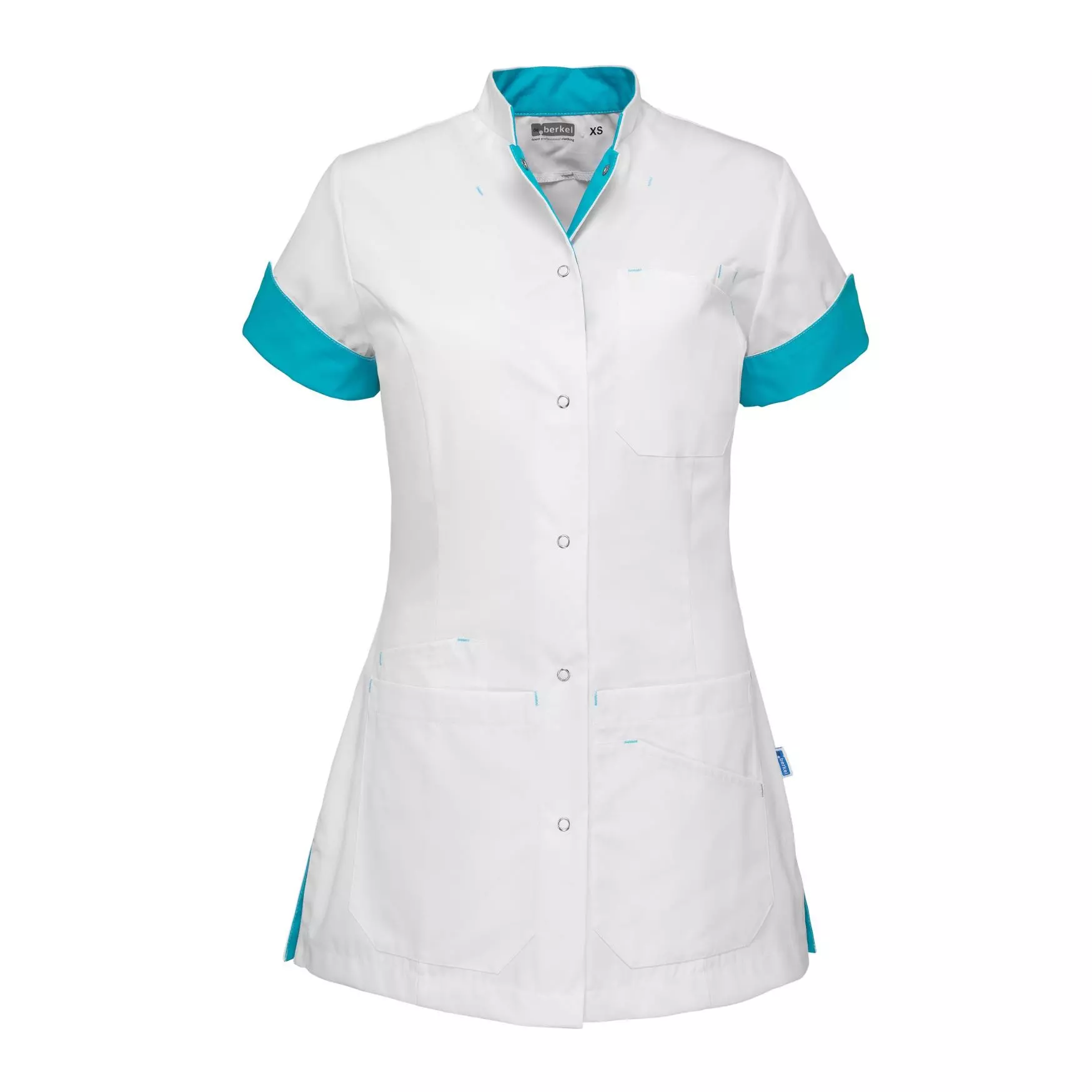 Zorgjas Livia Wit/Turquoise De Berkel Dames