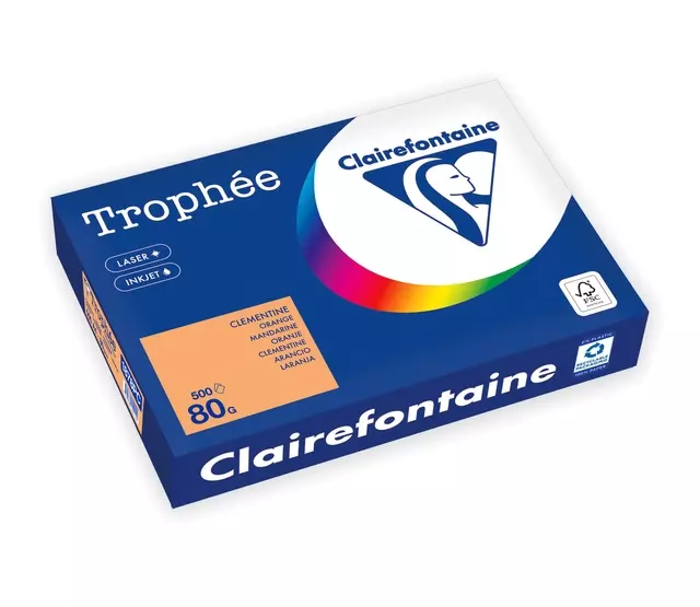 Kopieerpapier A4 80gr oranje