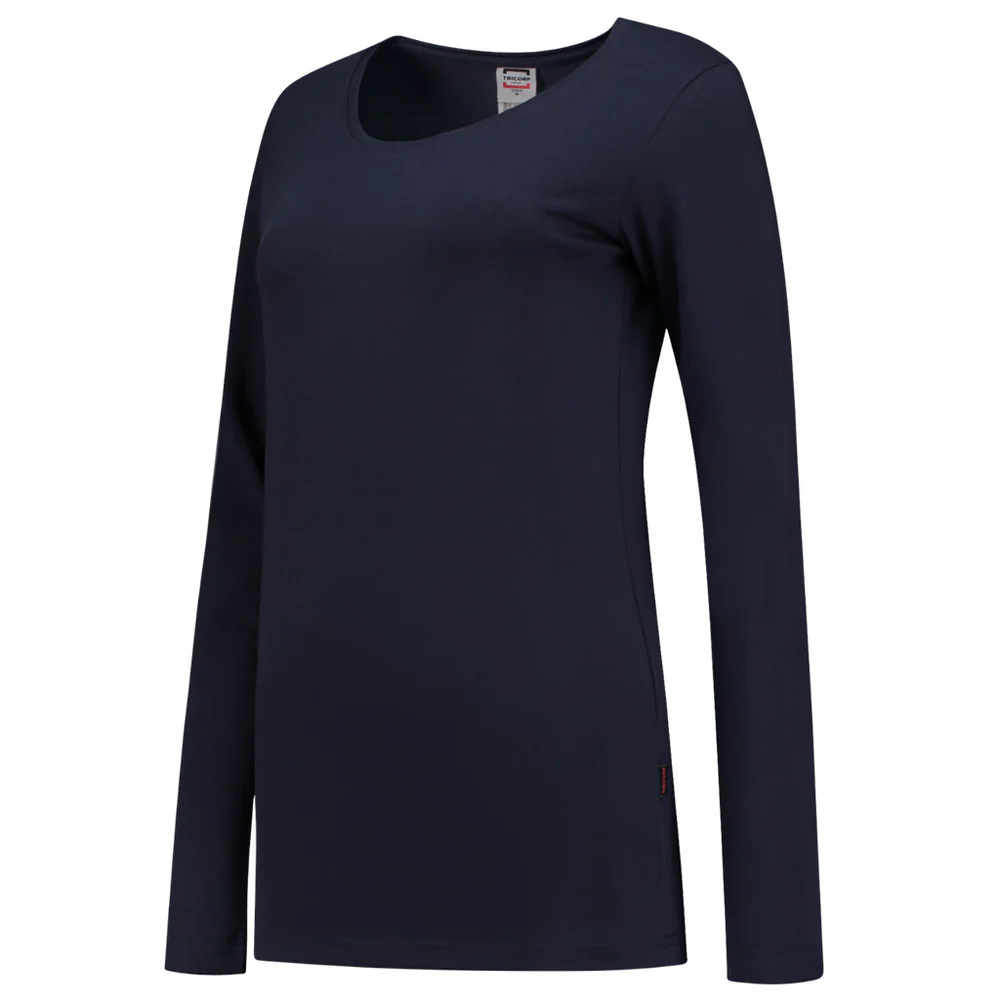 T-shirt lange mouw dames navy