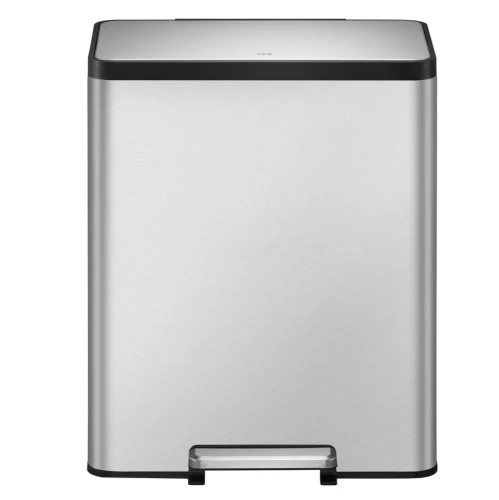 Pedaalemmer Ecocasa 60 Liter - 2x30 Liter - Mat RVS