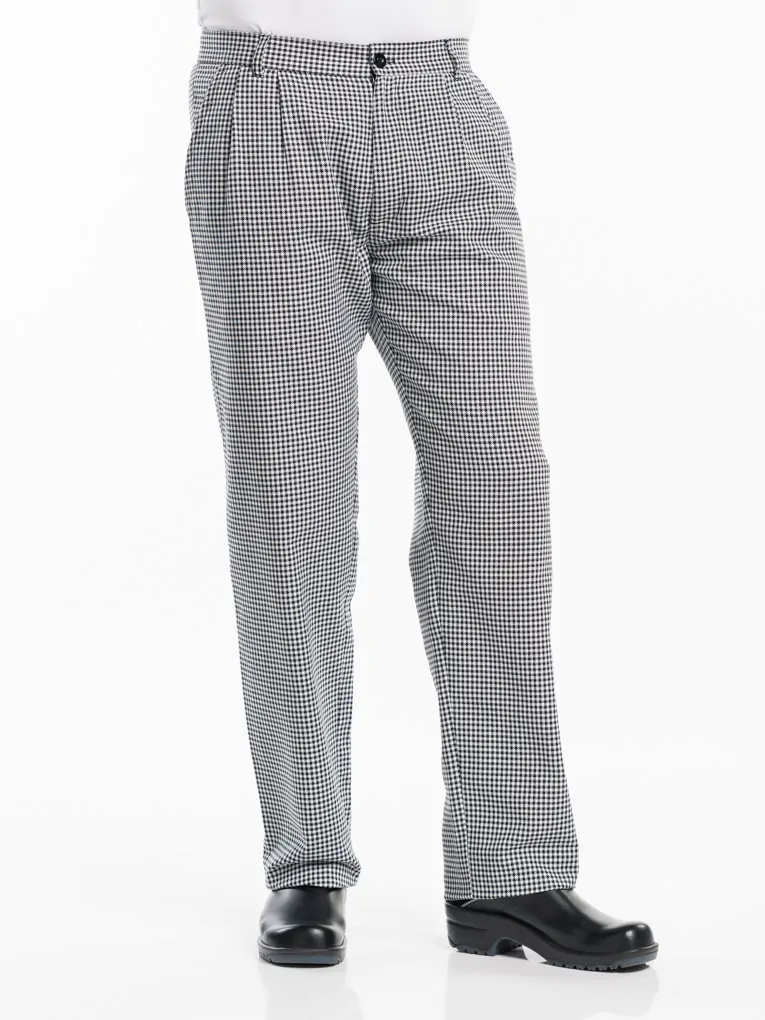 Koksbroek zwarte pepita-ruit 127 Chaud Devant