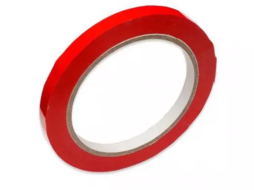 PVC Tape Solvent Rood Voor Zakkensluiter 9mmx66m