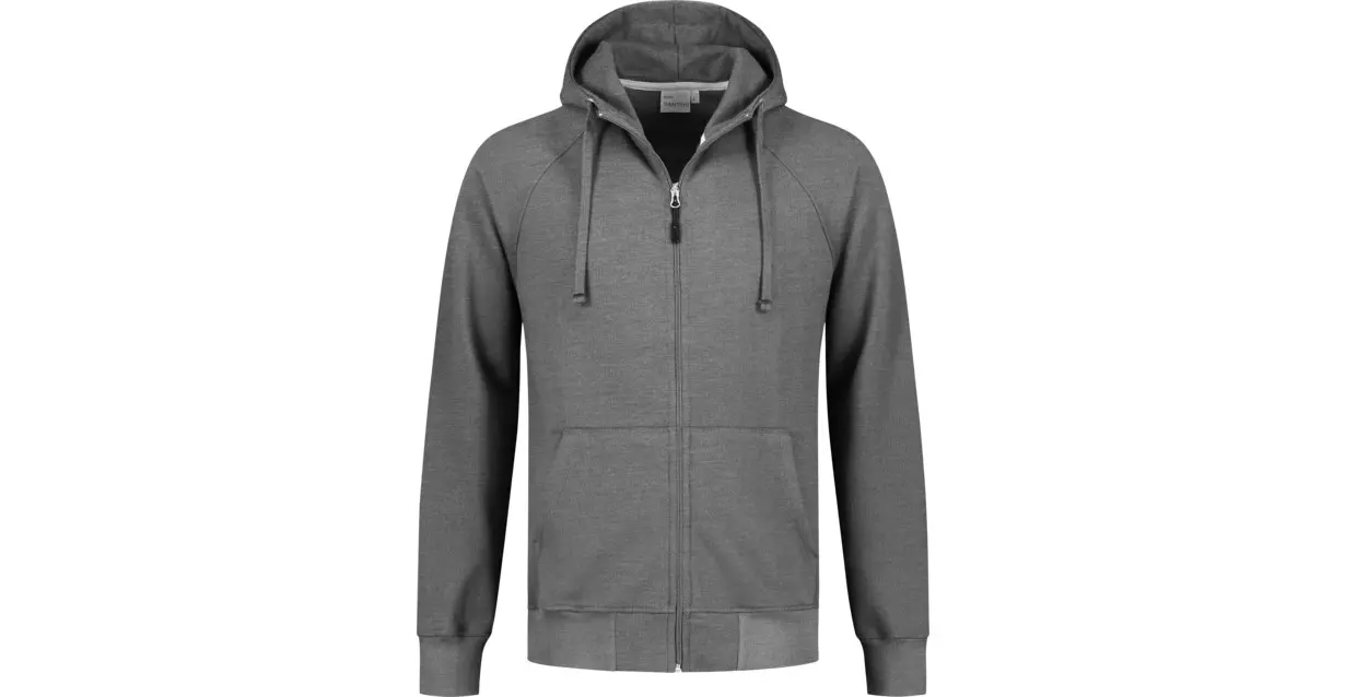 Hooded sweatvest Reno donkergrijs