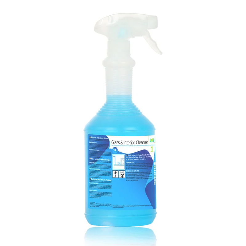 Glas- & interieurreiniger gebruiksklaar RTU spray flacon à 1 liter (doos à 6st)