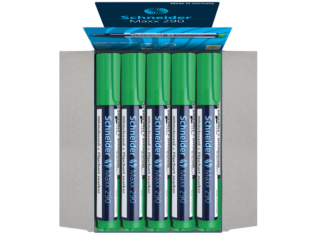 Whiteboardstift Schneider 290 3mm groen (doos à 10st)