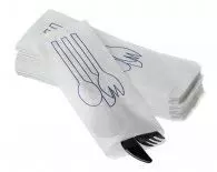 Bestekzakjes met bestek opdruk 9x26cm 2000 stuks